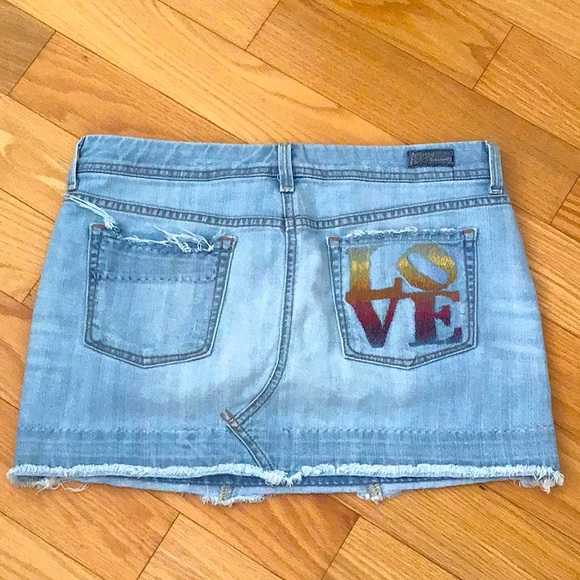 Citizens of Humanity Love Denim Mini Skirt Size 29 - Picture 3 of 15